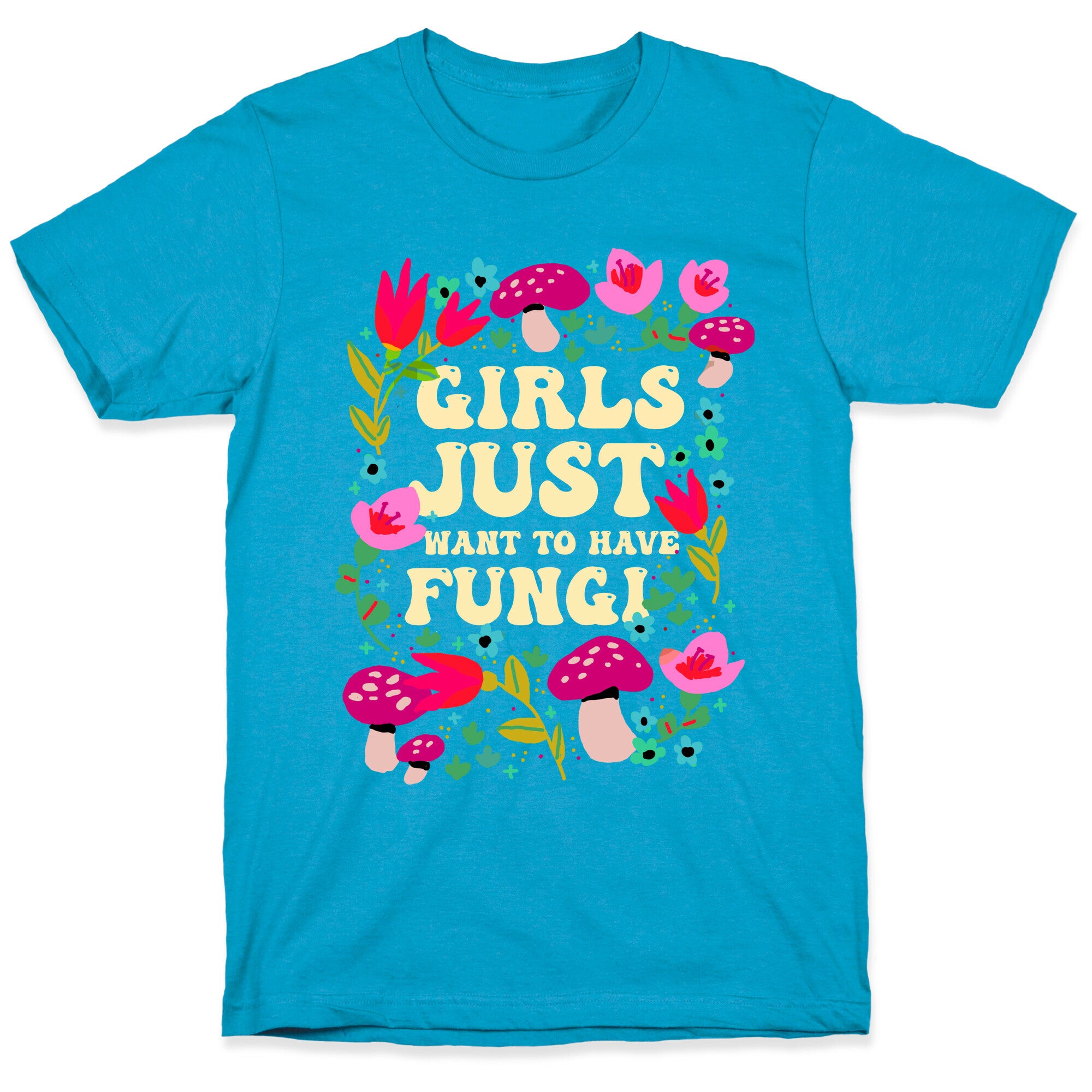 Girls Just Want To Have Fungi Unisex Triblend Tee